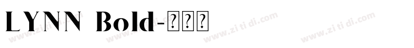LYNN Bold字体转换
